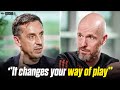 Ten hag interview with neville on man utd game model future  summer plans  reaction