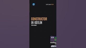 #constructor in #kotlin #androiddevelopment  #coding #code #android #androidstudio #learning #dev