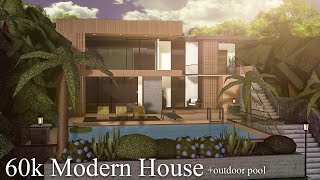 Bloxburg | 60k Affordable Modern House | Roblox | Housebuild