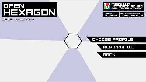 Open Hexagon new UI test