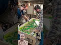 ✨ Satisfying Emerald Table Transformation! #epoxy #makeover #viral