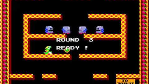 Bobble Bobble bootleg of Bubbl - gameplay - video snap - MAME Rom boblbobl
