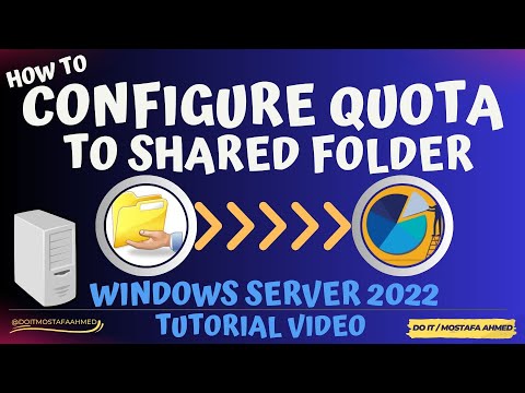 How to Configure And Enable Quota to a Shared Folder | Windows Server 2022