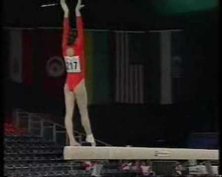 He Xuemei 1993 World Championships Balance Beam