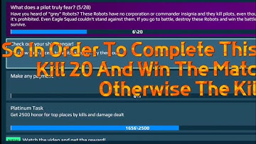 How To Complete Task 5#War Robots#Icarus Showdown