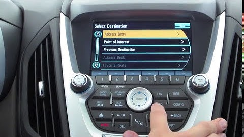 Getting To Know Your 2011 Chevrolet Equinox: How To Use The Navigation System