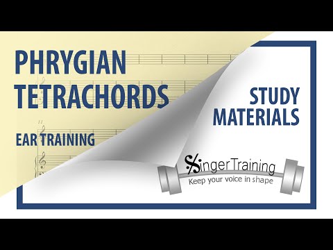 Phrygian tetrachords singing exercises
