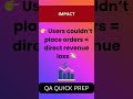 Critical Bug in Production 🐞 | Perfect QA Interview Answer in 20s #qasession #interviewquestions