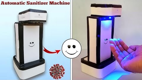 How to Make Automatic Hand Sanitizer Machine at Home | Diy Automatic Alcohol Dispenser