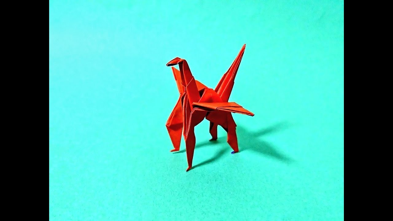 折り紙 四本足の折り鶴の折り方 Four Leg Fold Crane Youtube