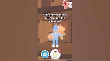 Claiming the advent calendar day 3 in adopt me! #roblox #adoptme