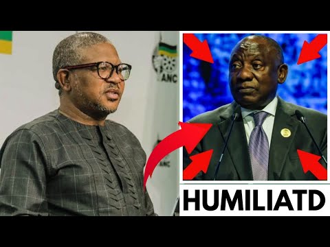 Fikile Mbalula Drops Bombshell At Luthuli House Ramaphosa Stunned And Embarrassed