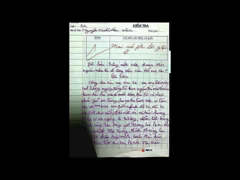 Video Cười vỡ bụng khi nghe bài văn của học sinh lớp 3 tả về... - YouTube
