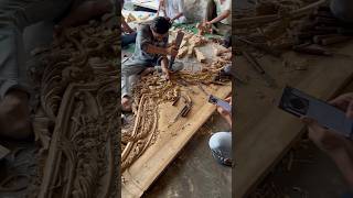 Fully hand carved maharaja bed is under process with our skilled artisian