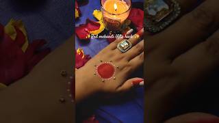 Beginners ke liye Easiest Alta Trick??🌺 TRY this Red mehandi hack #ytshorts #mehandi #makeup #viral
