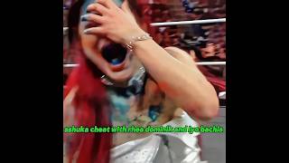 ashuka cheat with rhea dominik and iyo #wrestlingfans316 #wwe #ytshorts #wrestling #rhearipley