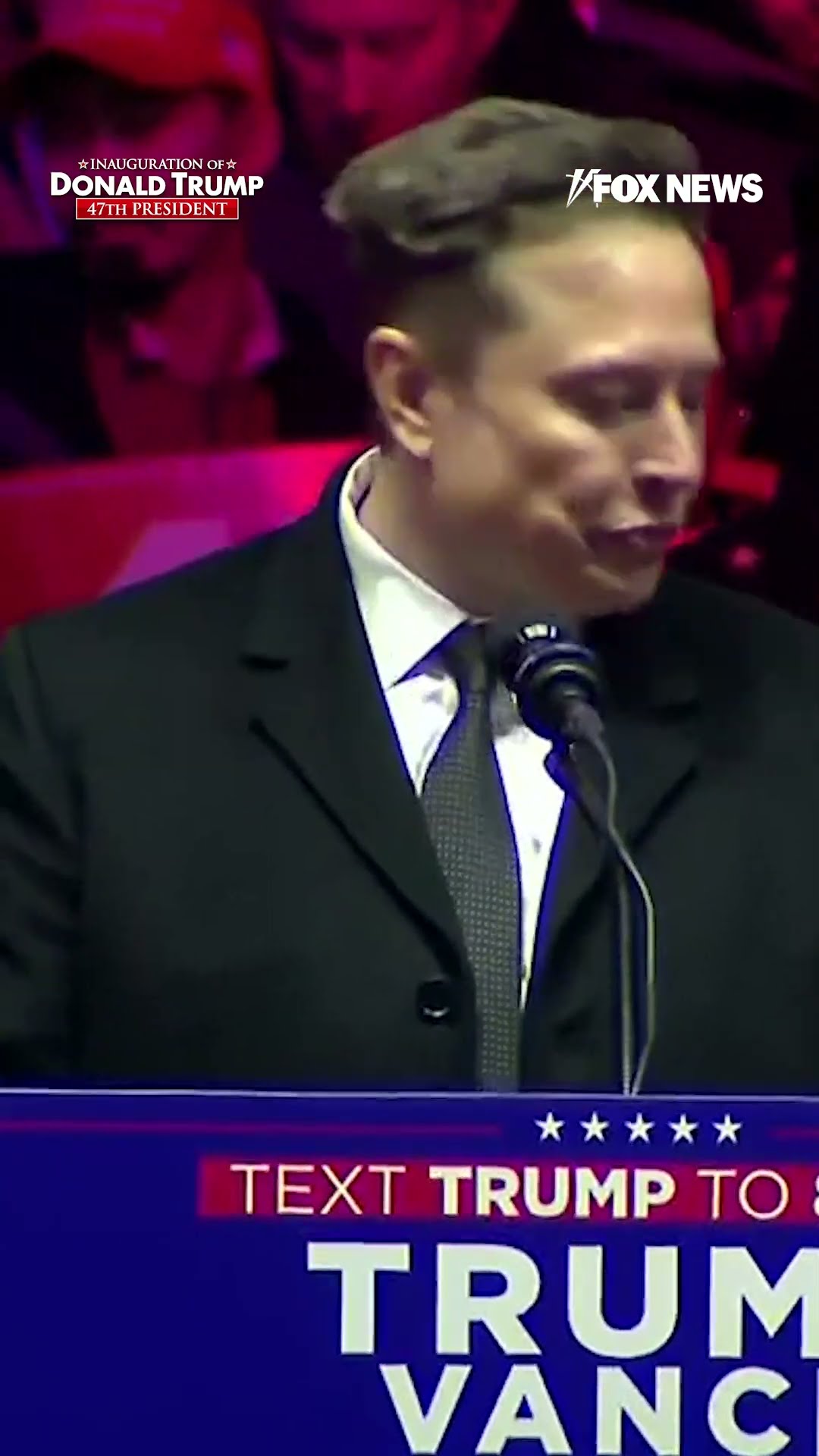 Elon Musk takes the stage with special guest during adorable moment at rally
