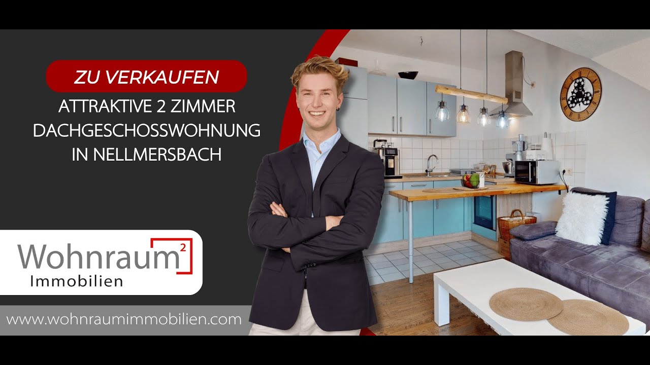 Attraktive 2 Zimmer Dachgeschosswohnung in Nellmersbach🏡