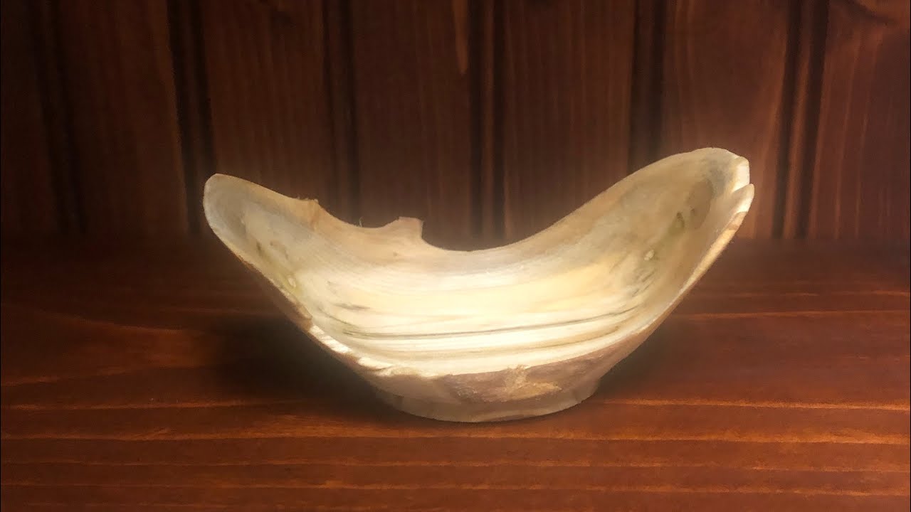 Turning a Natural Edge Bowl (repeat of last video, this time with all