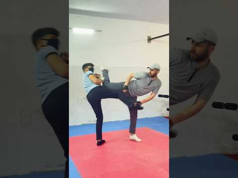 سلسلة الدفاع عن النفس كسر الركبة وتهشيم رأس الخصم مع كوتش بحراوي أكاديمية الإعداد والتأهيل البدني