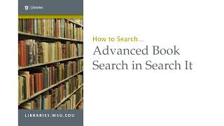 How to Use Advanced Book Search in Search It