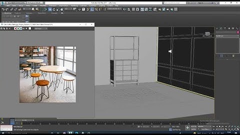 3DsMax Tutorials, Tutorial on 3D Modeling & Texturing a Cafe Interior Furniture in 3dsmax ( Part 1)