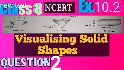 Class 8 Question 2Ex.10.2 Chapter 10{Visualising Solid Shapes }