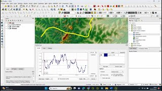 Plot a profile using the Profile tool QGIS3 | Export the profile as an image, 3D line, or 2D profile