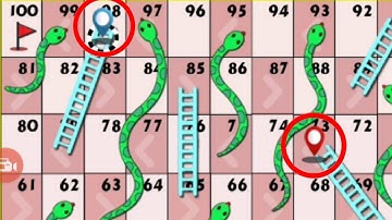 Snake and ladder game in 2 players || Ludo King snake and ladder gameplay #29