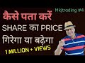 कैसे पता करें Share का Price गिरेगा या बढ़ेगा | Mkj Swing Trading in shares