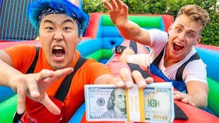 FIRST To GRAB $10,000 Challenge (BUNGEE RUN)