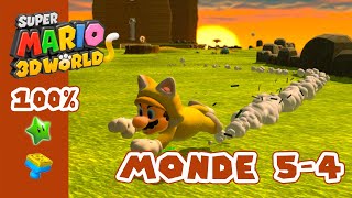 Super Mario 3D World  - Guide MONDE 5-4 - Solution 100% Étoiles et Stickers