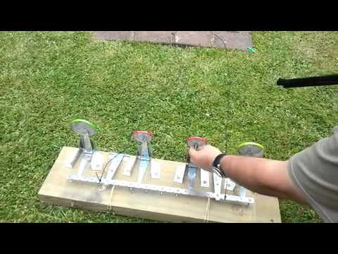 backyard resetting target for bb gun - YouTube