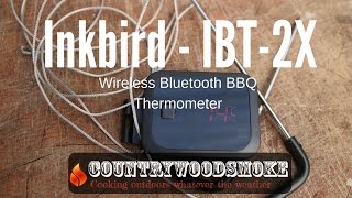 Bluetooth BBQ Meat Thermometer Grill Barbecue Temperature Gauge Inkbird  IBT-2X 714485014048