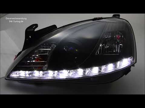 SW-Light Scheinwerfer Opel Corsa C 01-03 LED Standlicht black - tuning  online kaufen