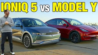 Tesla Model Y vs. Hyundai Ioniq 5 | Electric SUV Comparison | Price, Range, Performance \& More