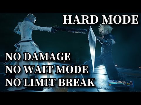 FF7R ルーファウス戦 ノーダメージ ハード 魅せプレイ ウェイトモード LIMIT縛り Rufus No Damage