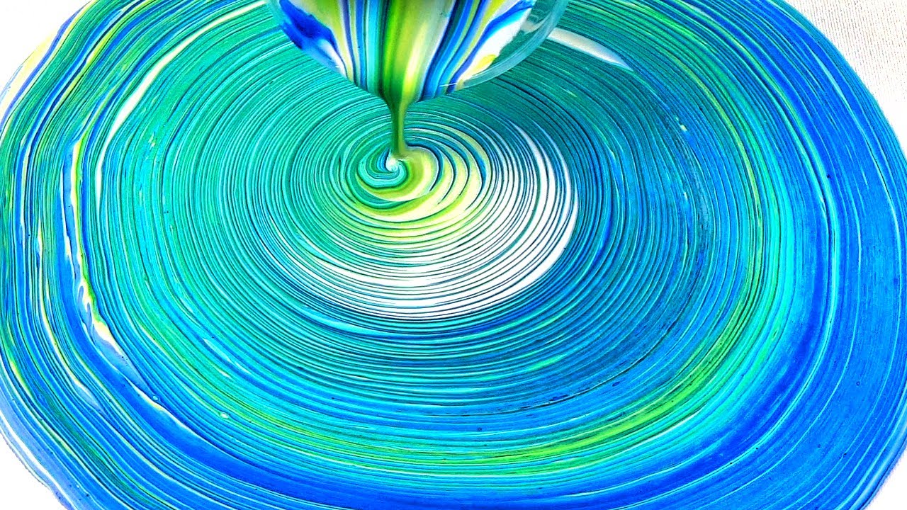 Pouring Rings MUST SEE! Acrylic Pouring Ring Pour! - YouTube
