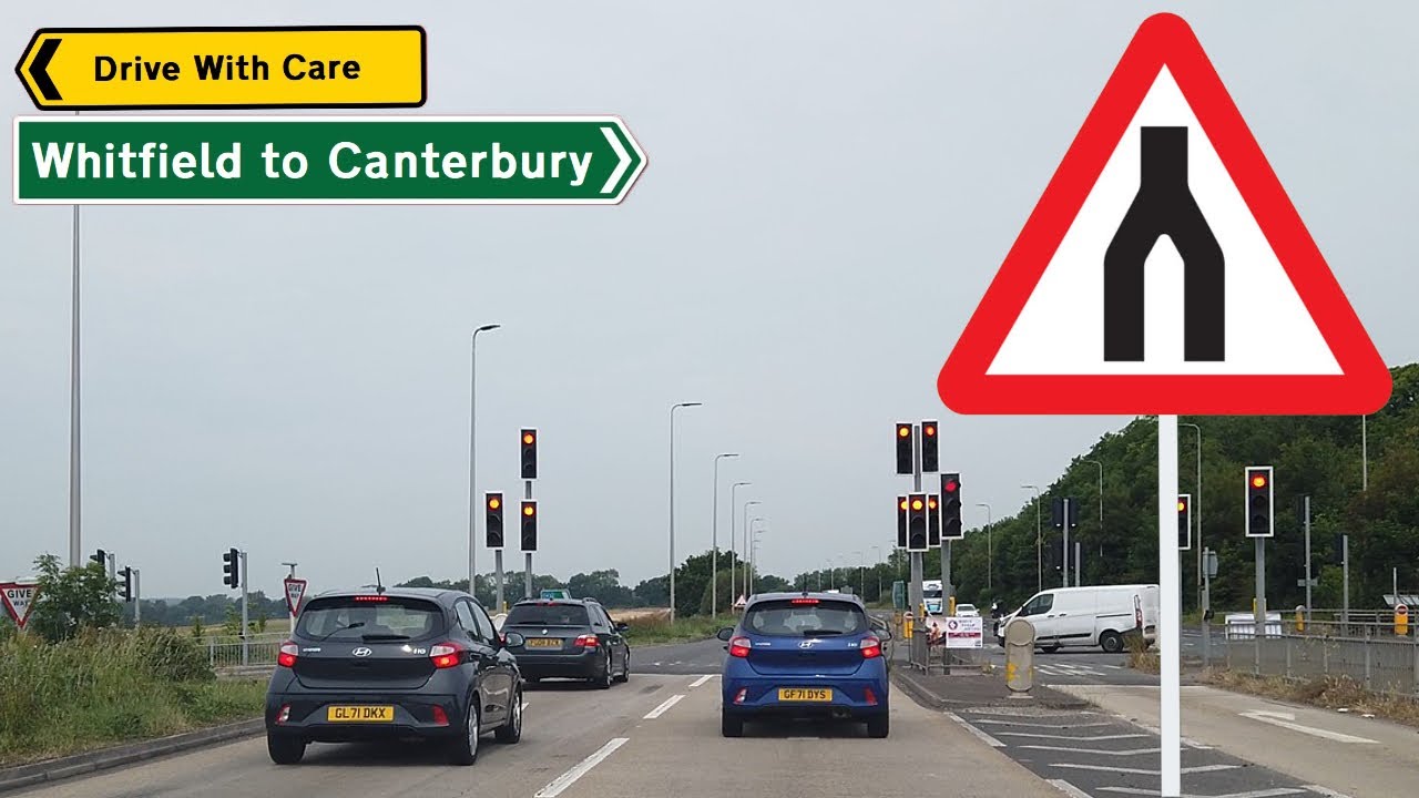 Driving Whitfield to Canterbury - the A2 duel carriageway