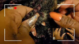 Asmr Scalp Scratching 4C Hair Braids