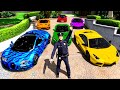 Stealing SUPER CARS as A FAKE COP in GTA 5!