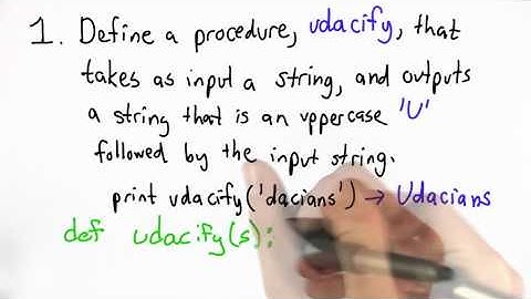 Udacify Solution - Intro to Computer Science