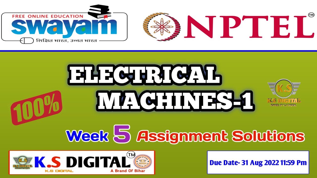 nptel week 5 assignment answers 2022