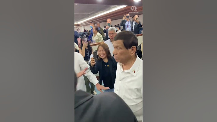 Former president Rodrigo Duterte arrives at the Senate to face accusations of abuses in the drug war
