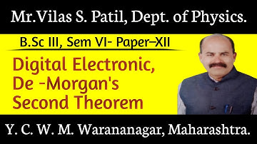 B.Sc.lll Physics Paper- Xll. Logic Gate, De-Morgan