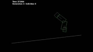 Genetic algorithm - Passive walker  (Funny moments)