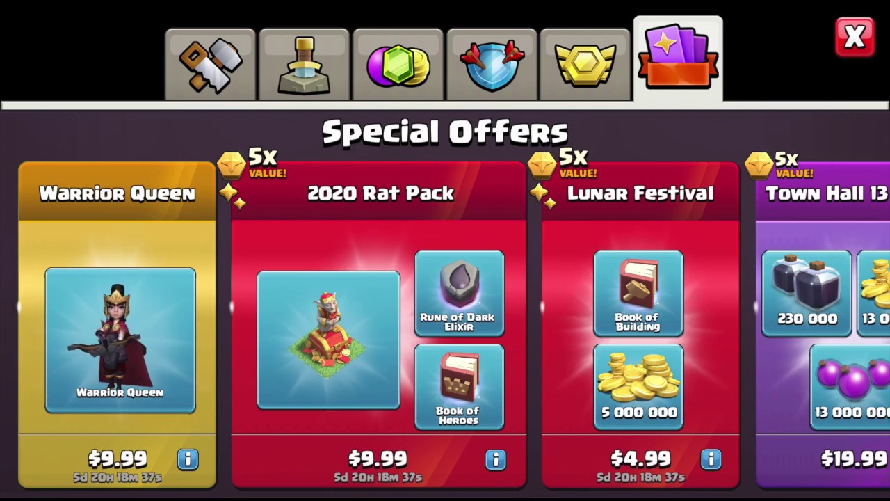 BUYING NEW WARRIOR QUEEN (Archer Queen Skin) Clash of Clans YouTube