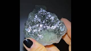 QR code cubic fluorite from Xianghualing - FL333