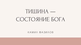 ТИШИНА — СОСТОЯНИЕ БОГА. Управляй своими мыслями и состоянием. Камил Фазилов