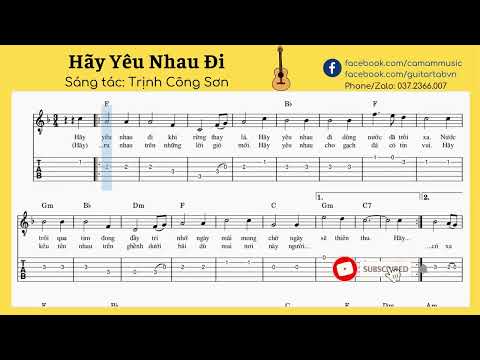 Video Hãy Yêu Nhau Đi - Guitar tab đơn giản - youtube